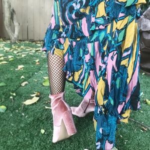 Free People Floral Maxi Skirt